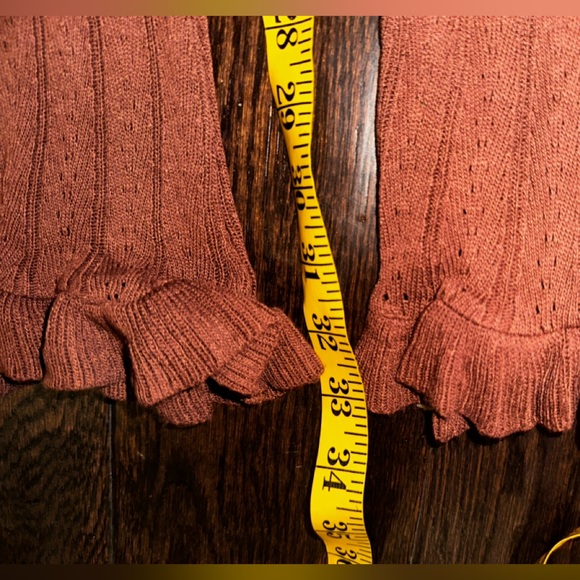 ZARA knit sweater ruffle flare pants - Picture 8 of 8